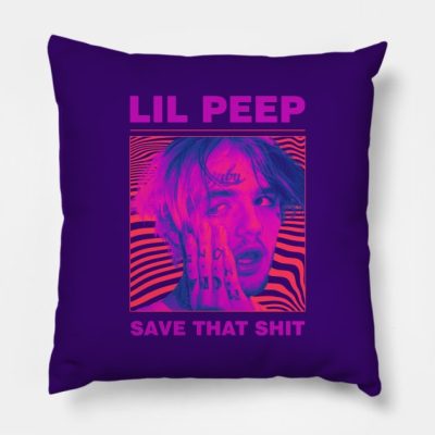 Lil Peep Throw Pillow Official Lil Peep Merch