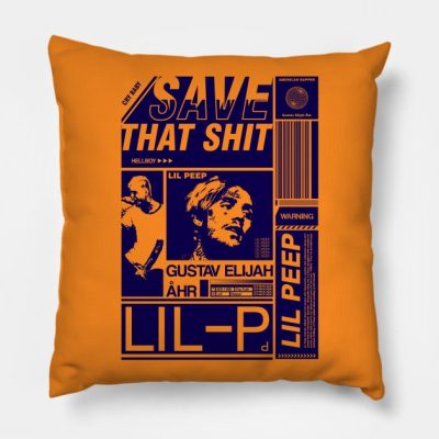 Lil Peep Throw Pillow Official Lil Peep Merch