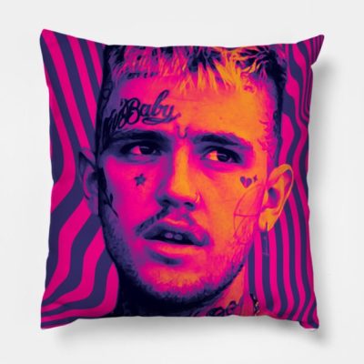 Lil Peep Throw Pillow Official Lil Peep Merch