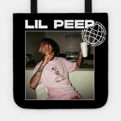 Aesthetic Lil Peep Smoke And Drink Design Tote Official Lil Peep Merch