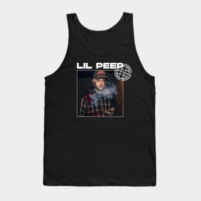 Lil Peep Smoking Design Tank Top Official Lil Peep Merch