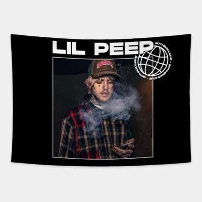 Lil Peep Smoking Design Tapestry Official Lil Peep Merch