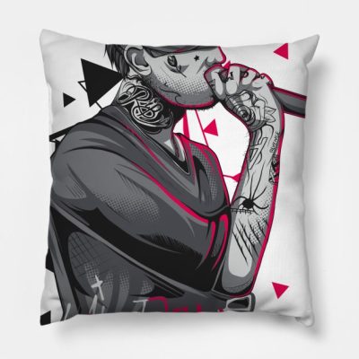 Lil Peep Throw Pillow Official Lil Peep Merch