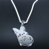 Kpop Lil Peep Love Rabbit Sad for love Pendant Necklace for Women Men Stainless Steel Chain 1 - Lil Peep Merch