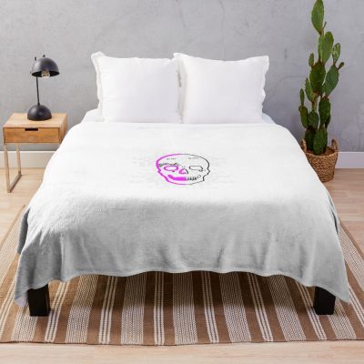 Lil Peep Skull Throw Blanket Official Lil Peep Merch