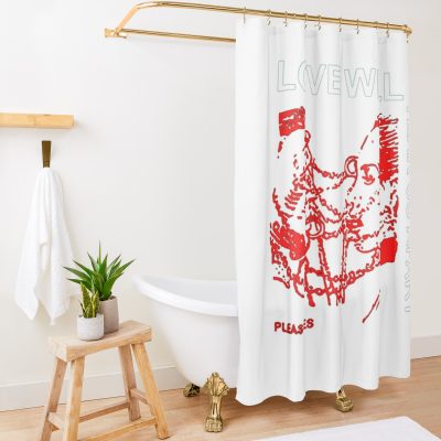 Lil Peep Love Will Tear Us Apart Shower Curtain Official Lil Peep Merch