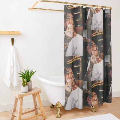 Lil Peep Shower Curtain Official Lil Peep Merch