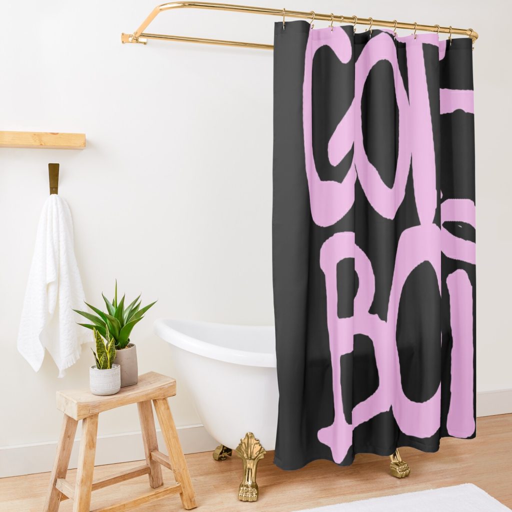 Lil Peep Style Gothboi Emo Rap Goth Boy Shower Curtain Official Lil Peep Merch