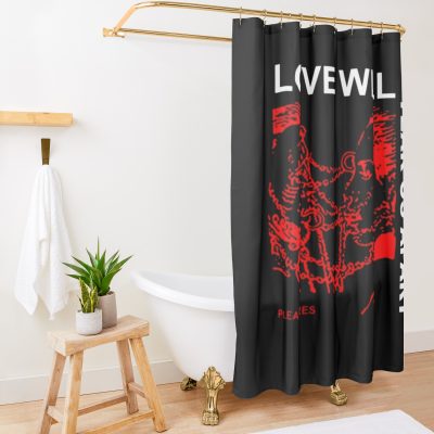 Lil Peep Love Will Tear Us Apart Shower Curtain Official Lil Peep Merch