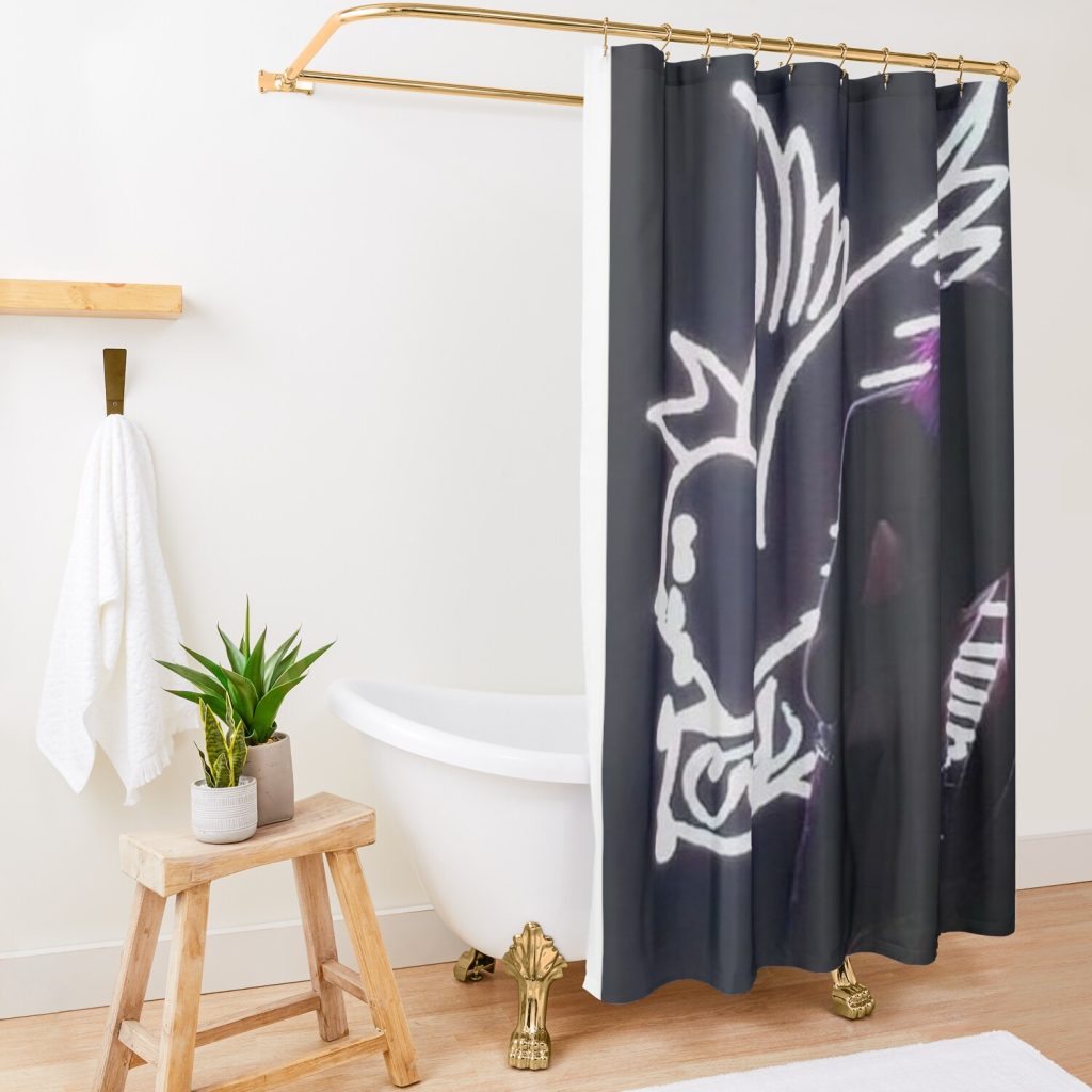 Lil Peep Crybaby Shower Curtain Official Lil Peep Merch