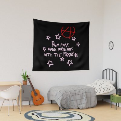 Lil Peep Runaway Make Friends With The Moon Tapestry Official Lil Peep Merch