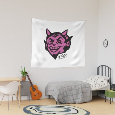 Hellboy By Lil Peep Tapestry Official Lil Peep Merch