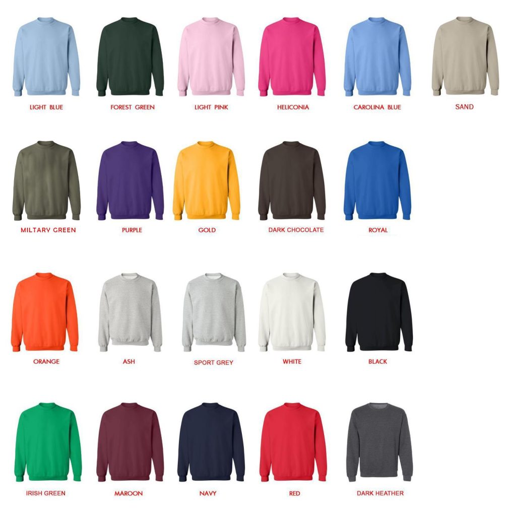 sweatshirt color chart - Lil Peep Merch